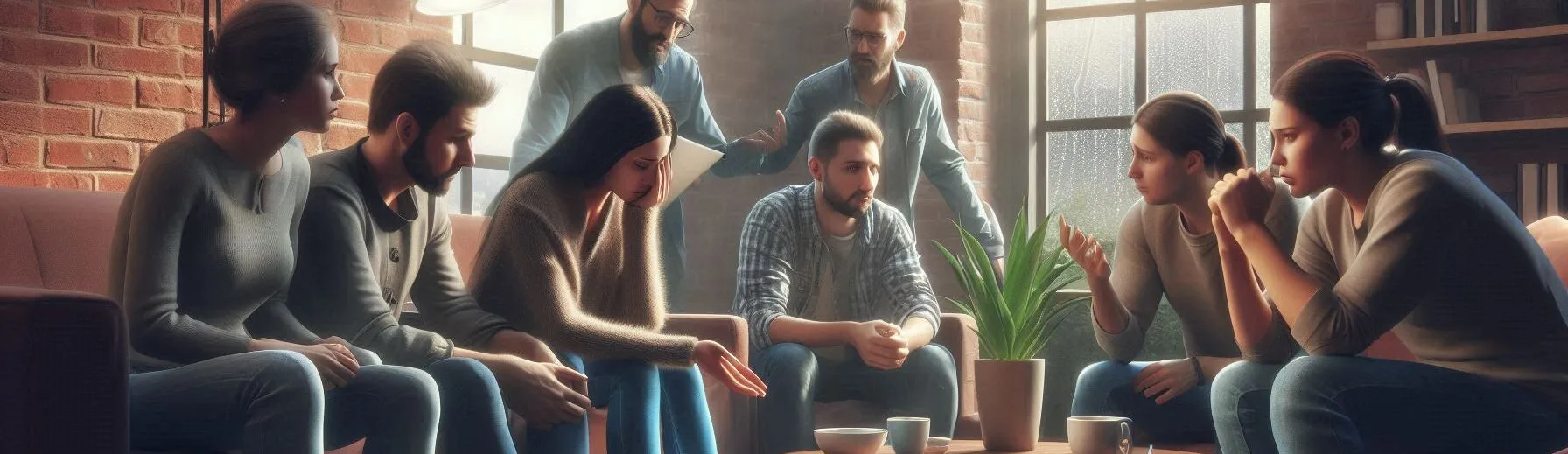 People Sharing Their Sad Stories in a Group