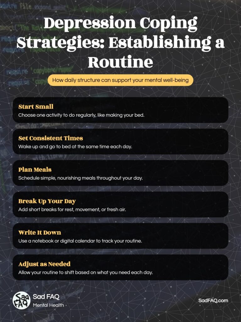 Establishing a Routine - Infographic