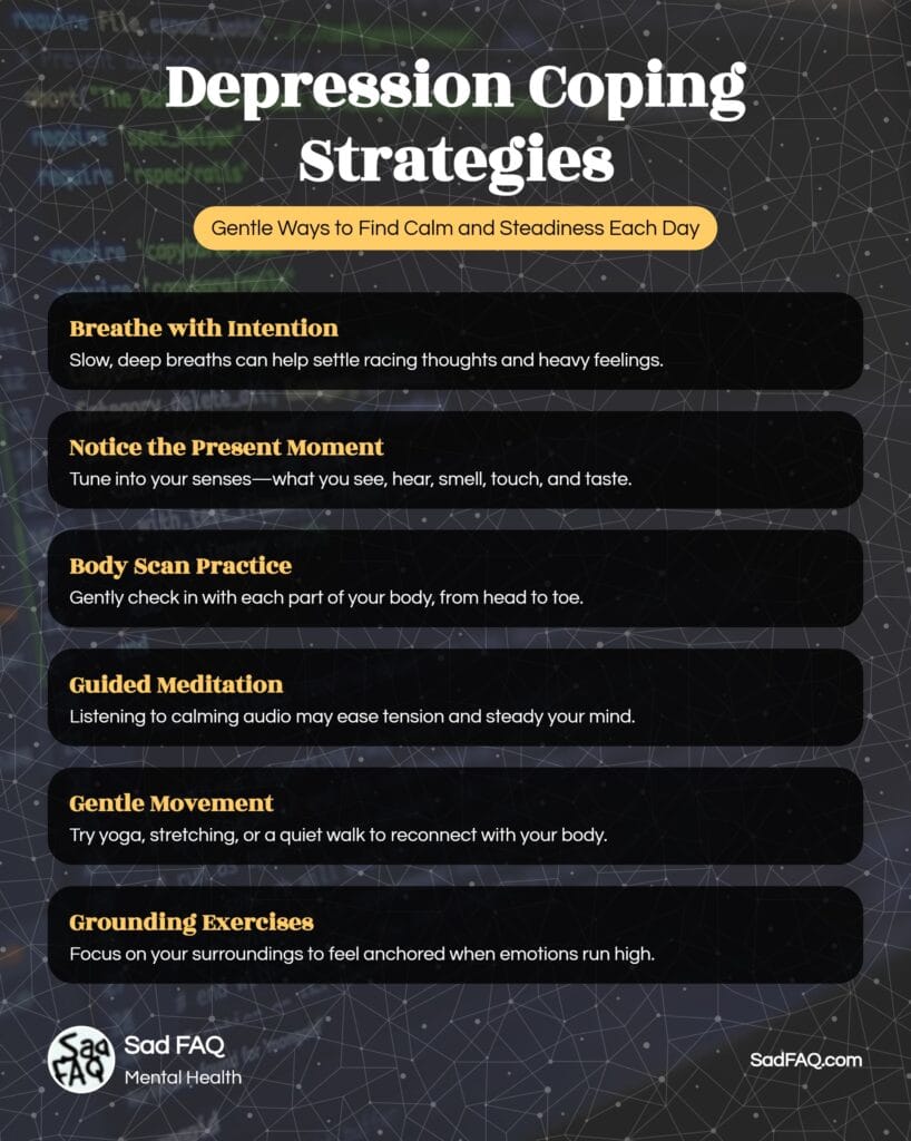 Mindfulness and Relaxation Techniques for Depression - Infographic