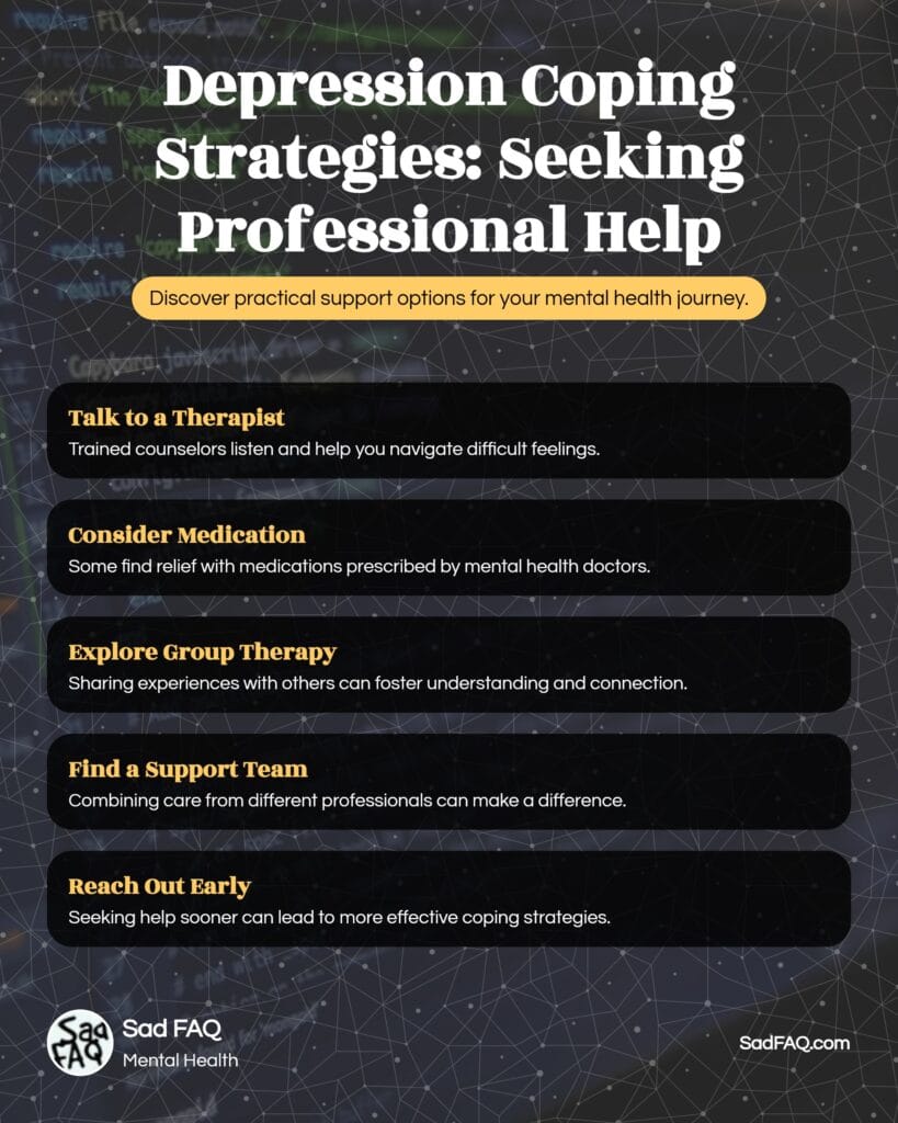 Seeking Professional Help for Depression - Infographic