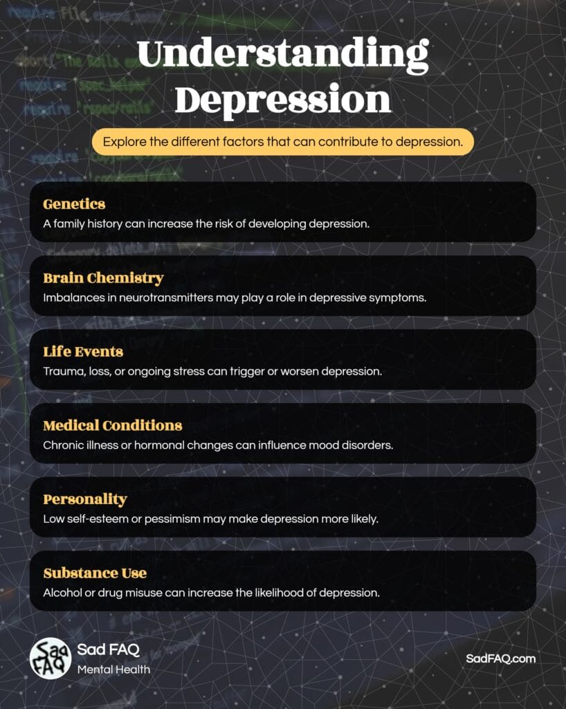 Causes of Depression - Infographic
