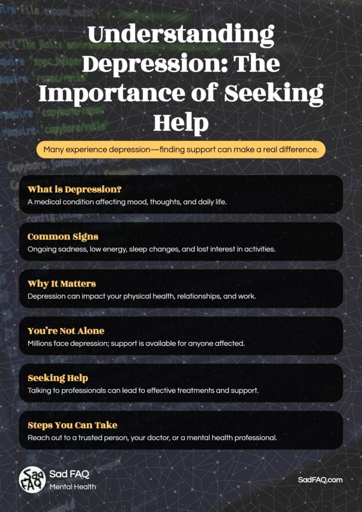 The Importance of Seeking Help for Depression - Infographic