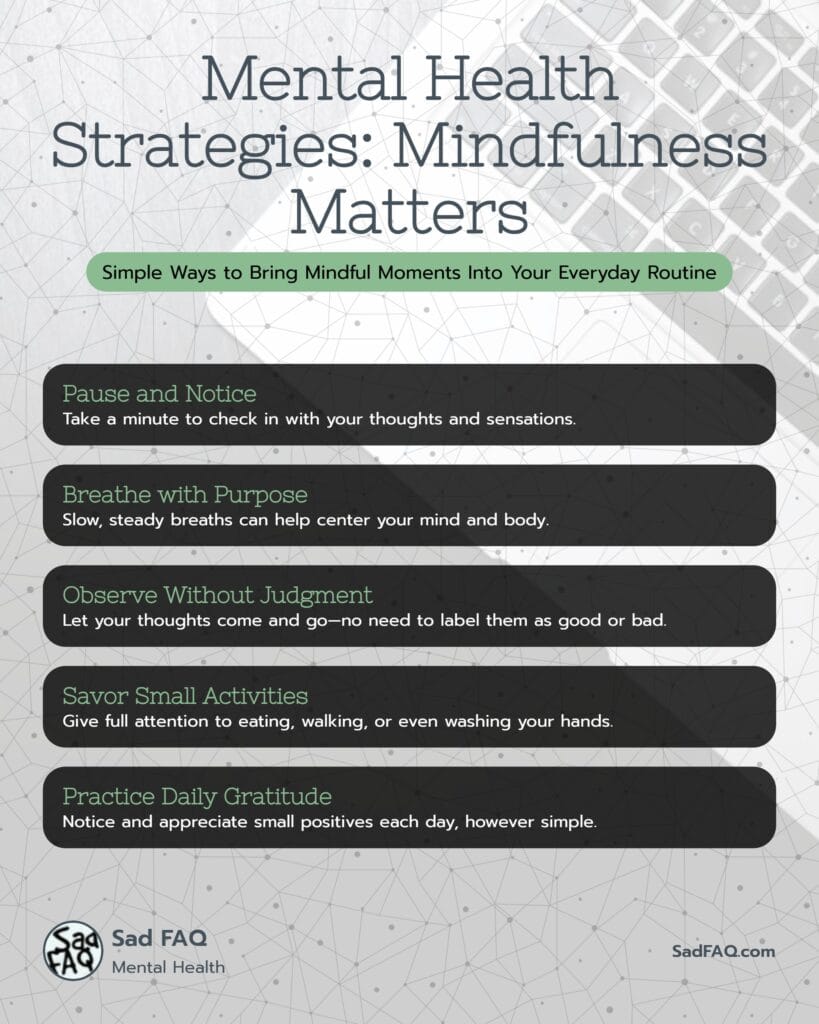 Mindfulness Matters in Mental Health - Infographic