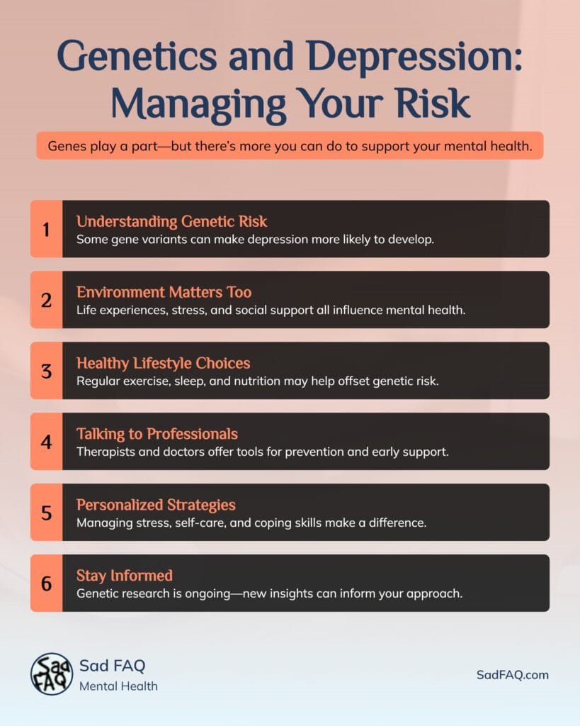 How We Can Manage Genetic Risk Infographic