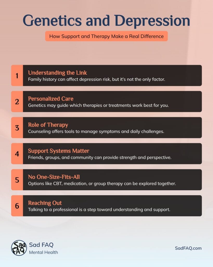 Seeking Help with Therapy and Support Systems Infographic