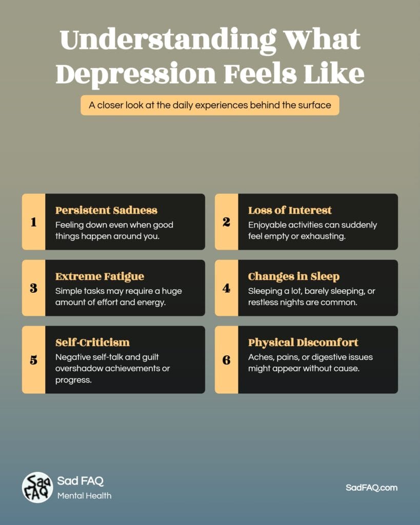 Infographic About Understanding What Depression Feels Like